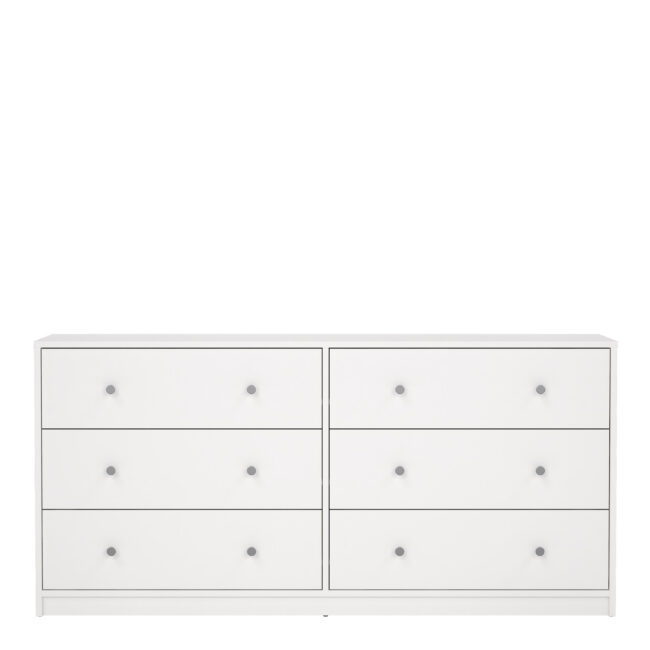 May Chest of 6 Drawers (3+3) in White - Image 2