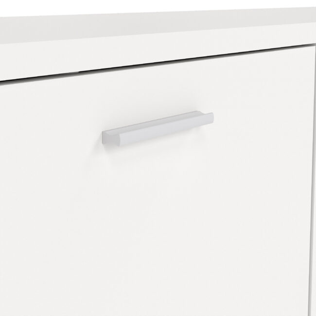 Media TV Unit with 2 Doors 1 Drawer in White - Image 7