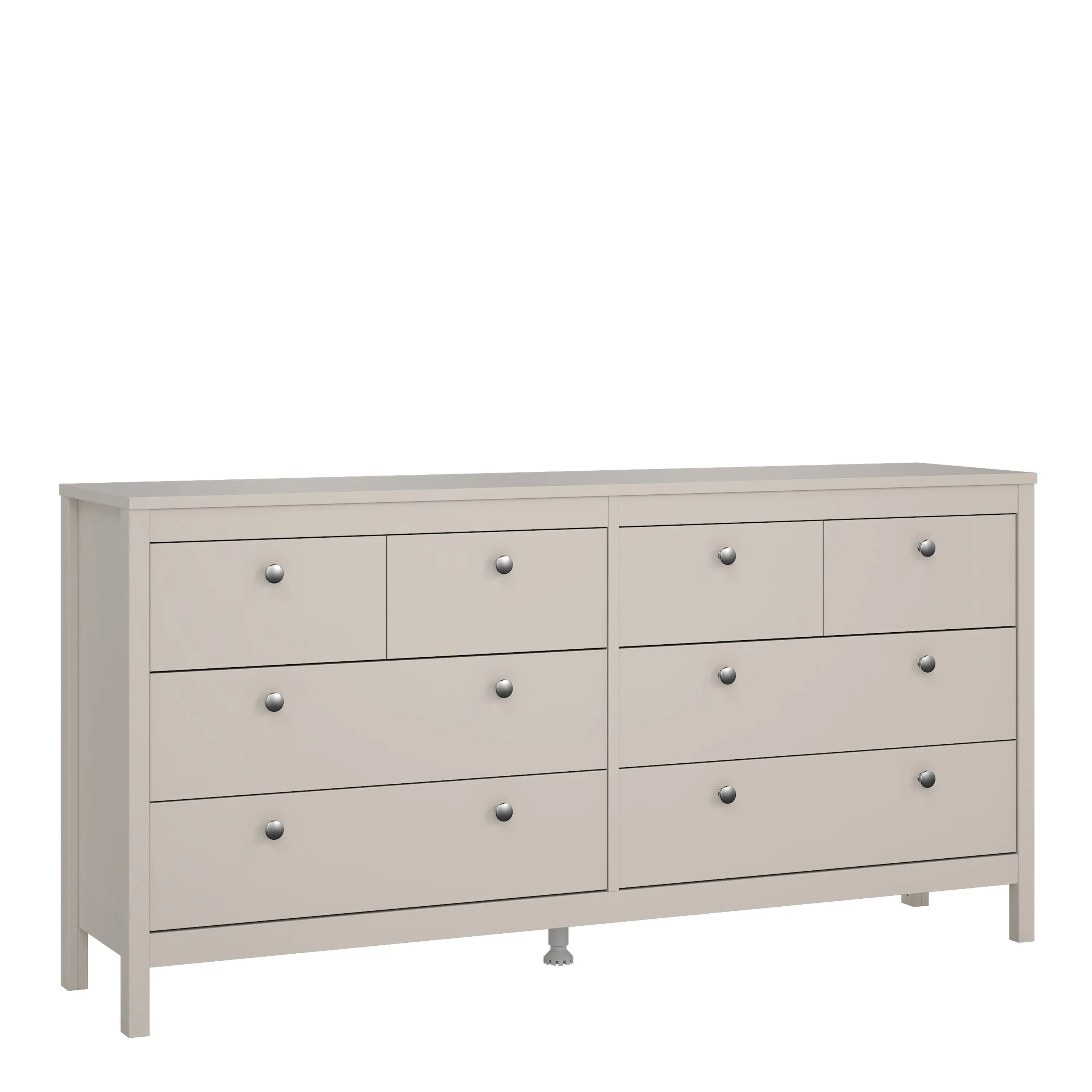 Barcelona Double Dresser 4+4 Drawers in Cashmere