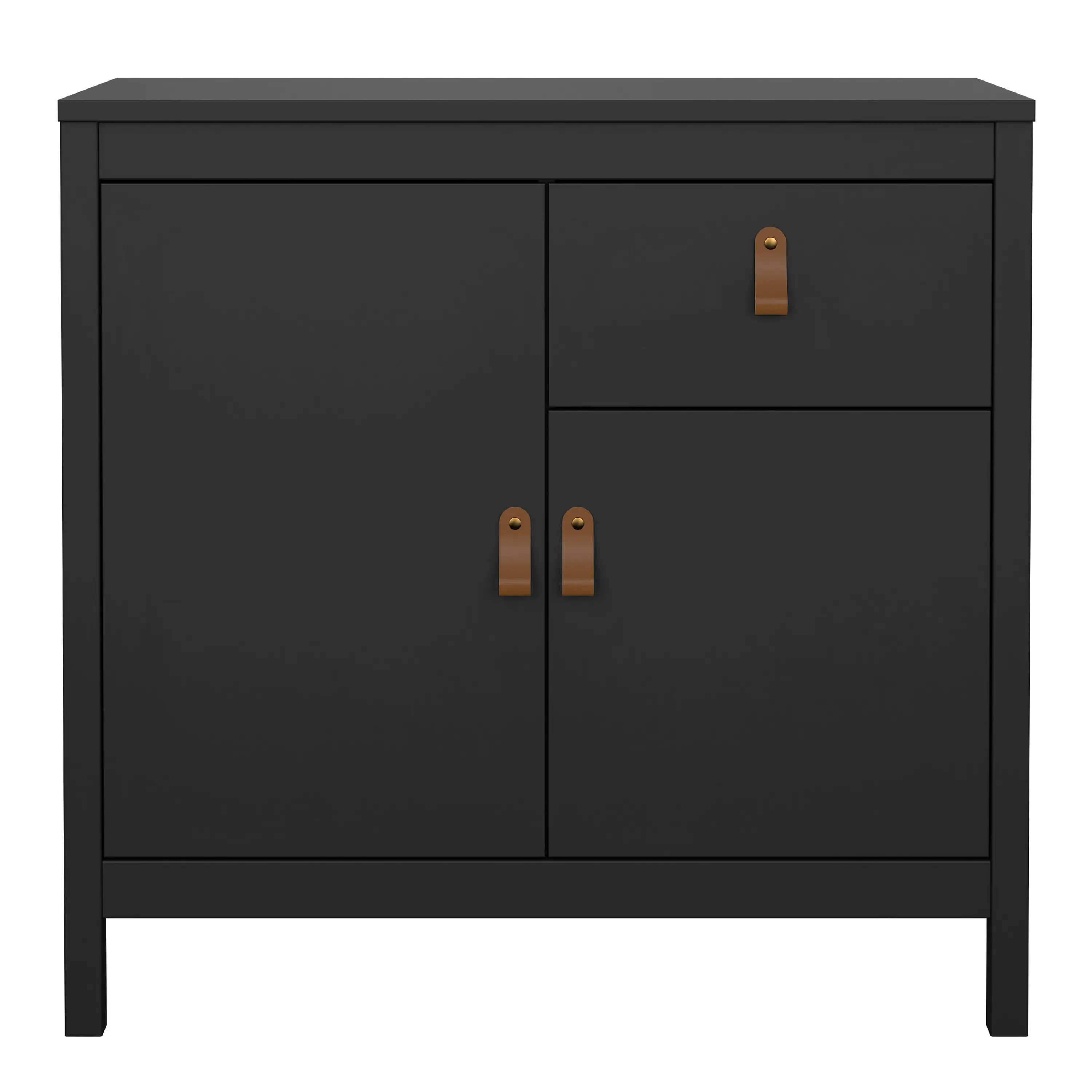 Barcelona Sideboard 2 Doors 1 Drawer in Matt Black