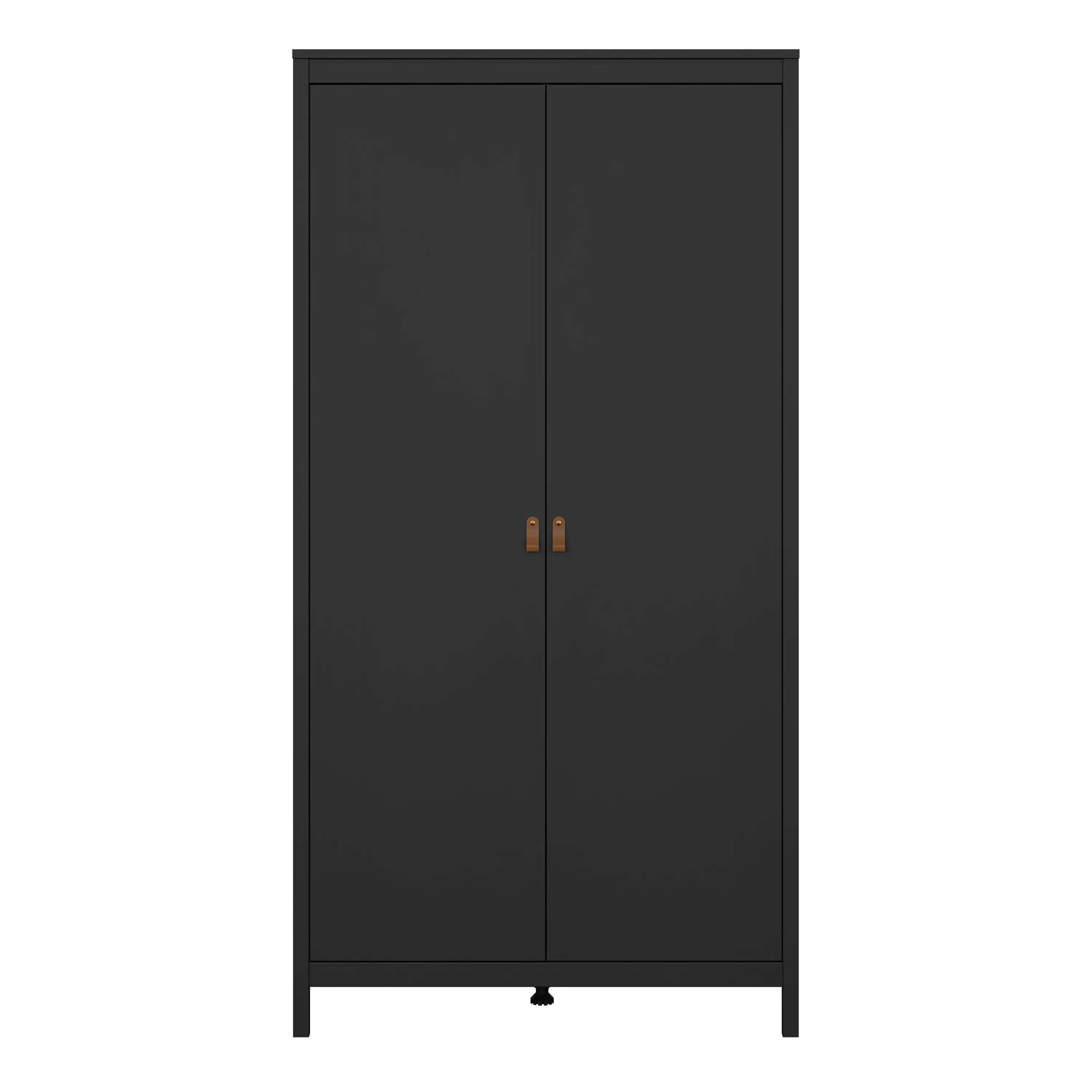 Barcelona Wardrobe with 2 Doors in Matt Black