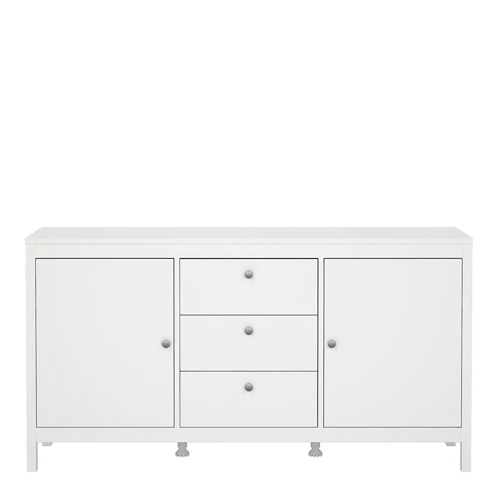 Madrid Sideboard 2 Doors 3 Drawers in White