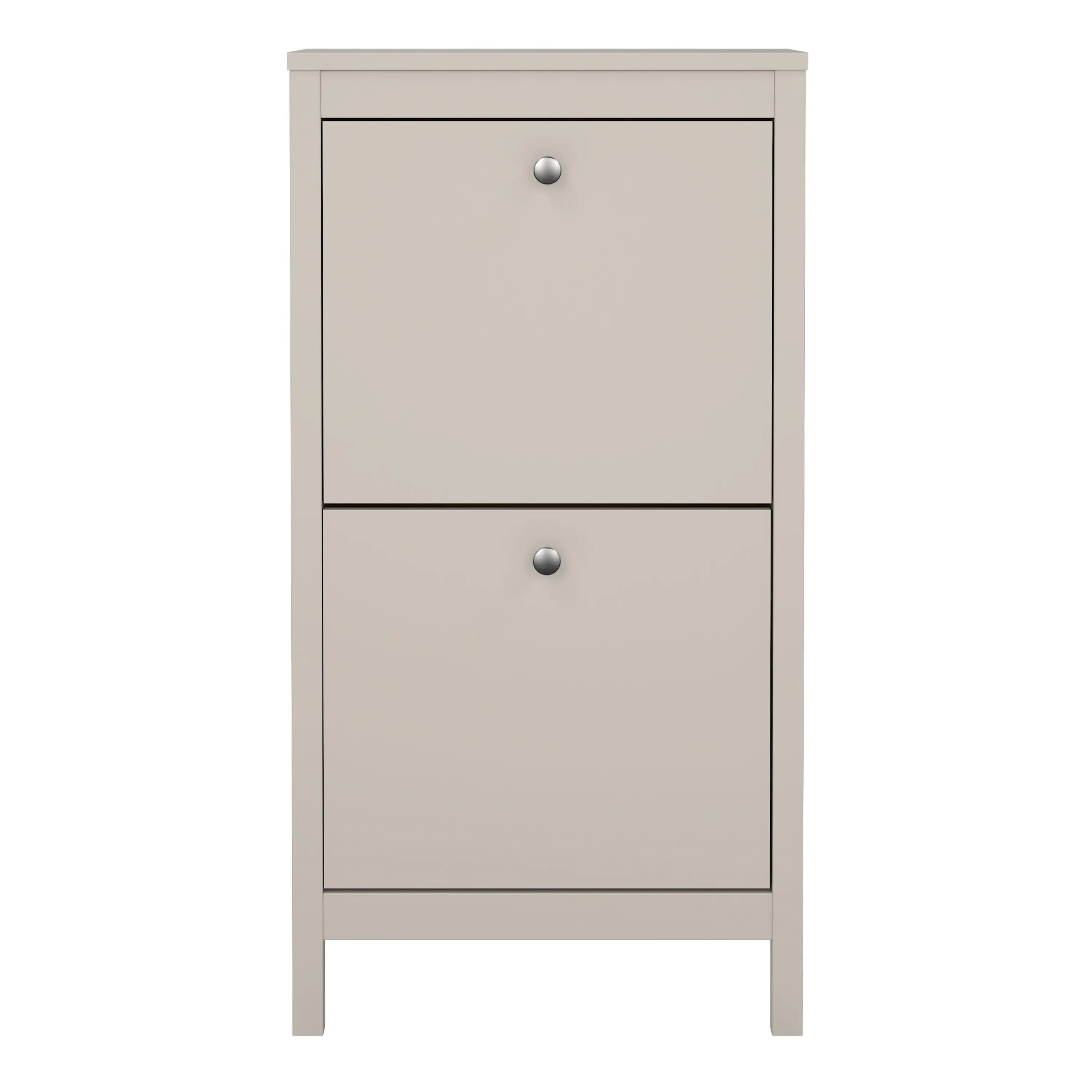 Madrid Shoe Cabinet 2 Flip Down Doors in Cashmere