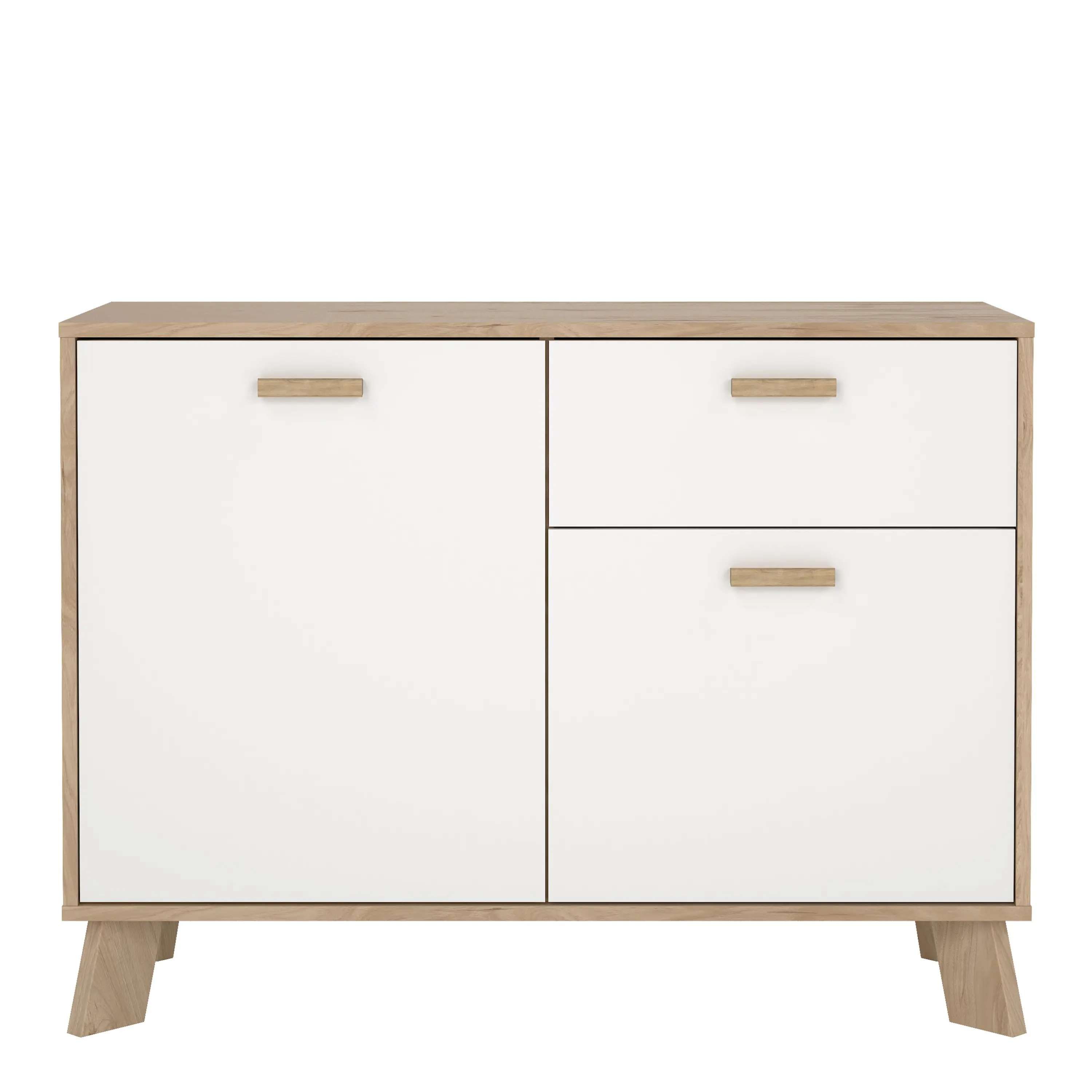 Ikast Sideboard 2 Doors + 1 Drawer in Jackson Hickory and White