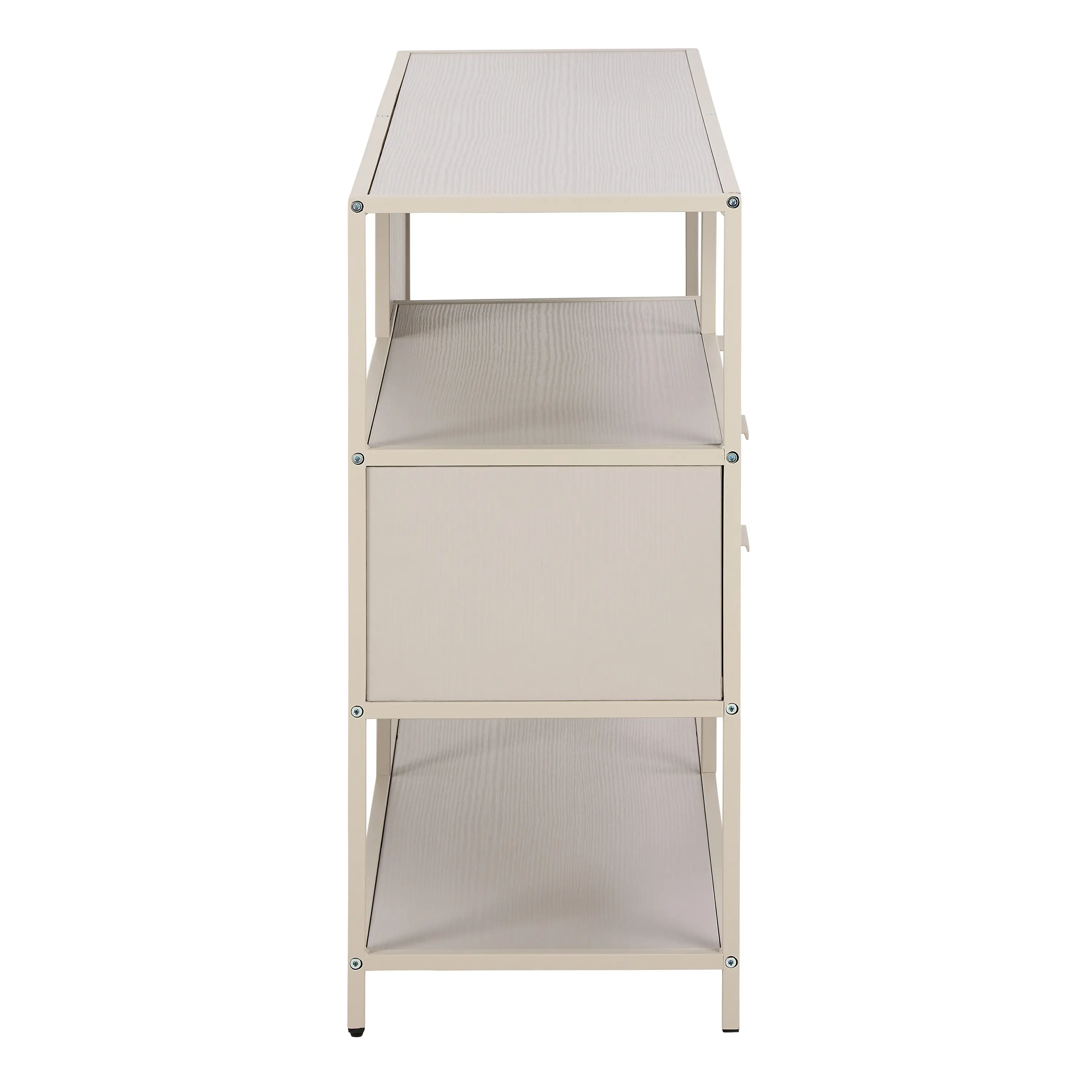 Seaford Grey Storage Unit with 2 Drawers and 3 Shelves