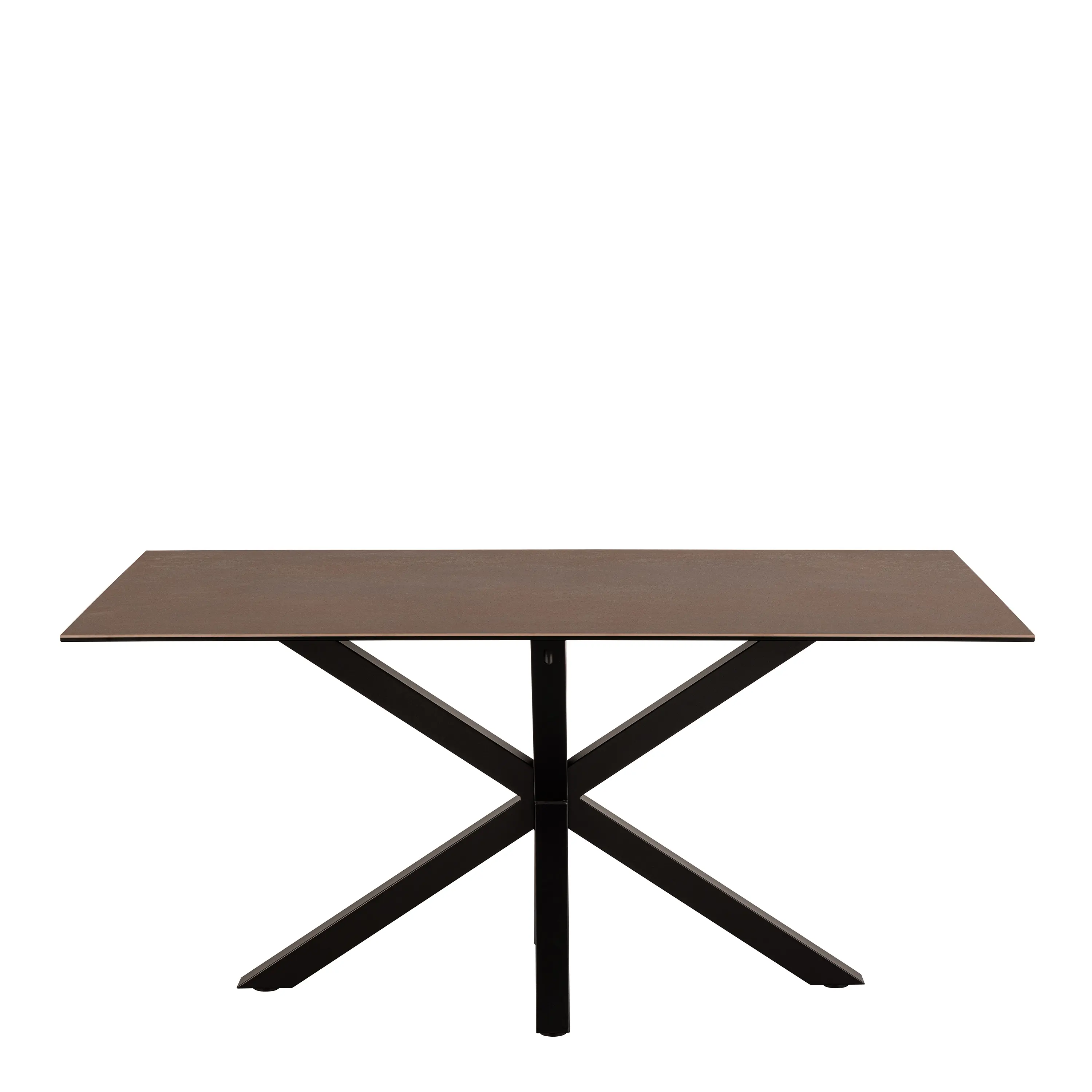 Heaven Dining Table in Ceramic Rusty Brown 160x75.5cm