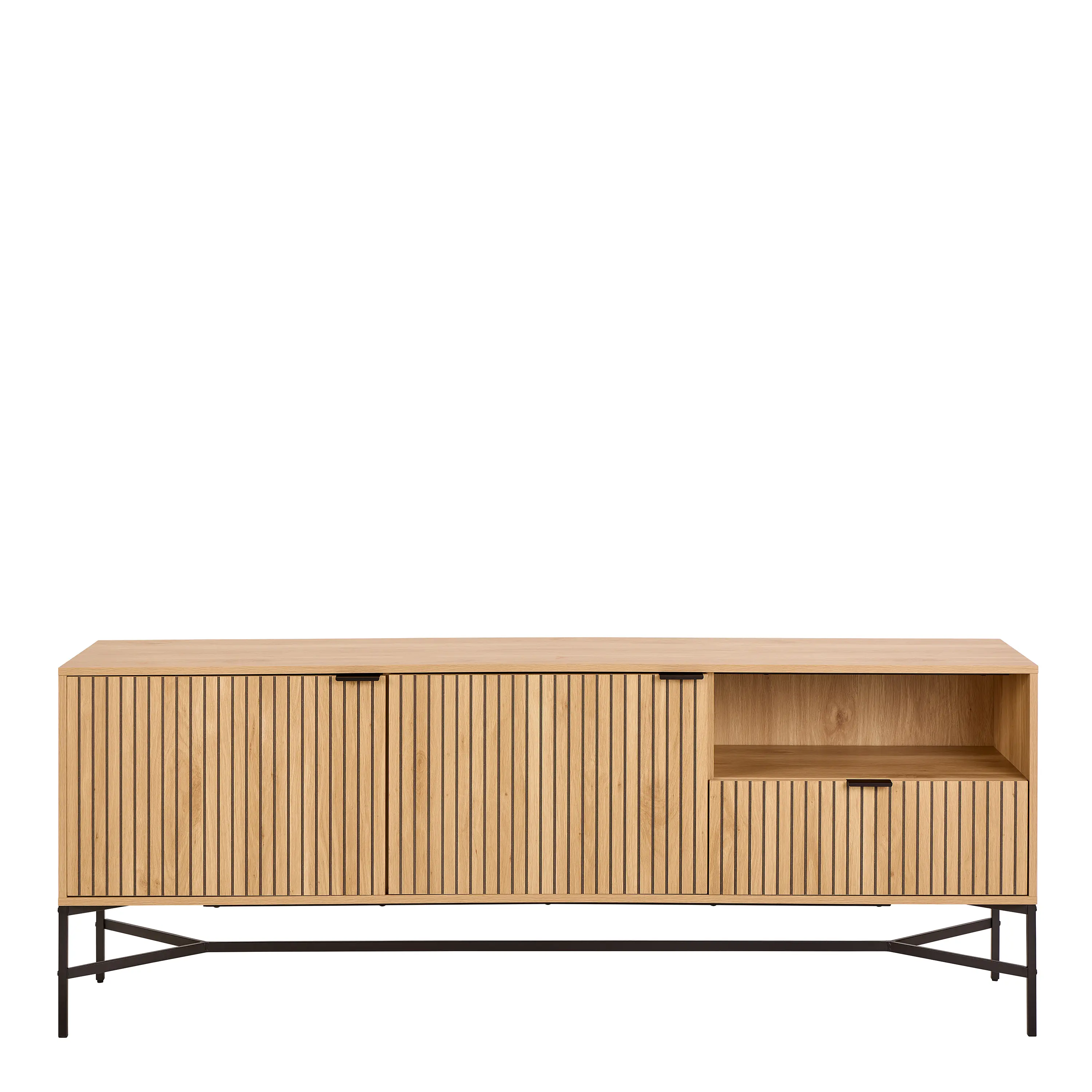 Jaipur Sideboard With 2 Doors and 2 Shelves in Oak